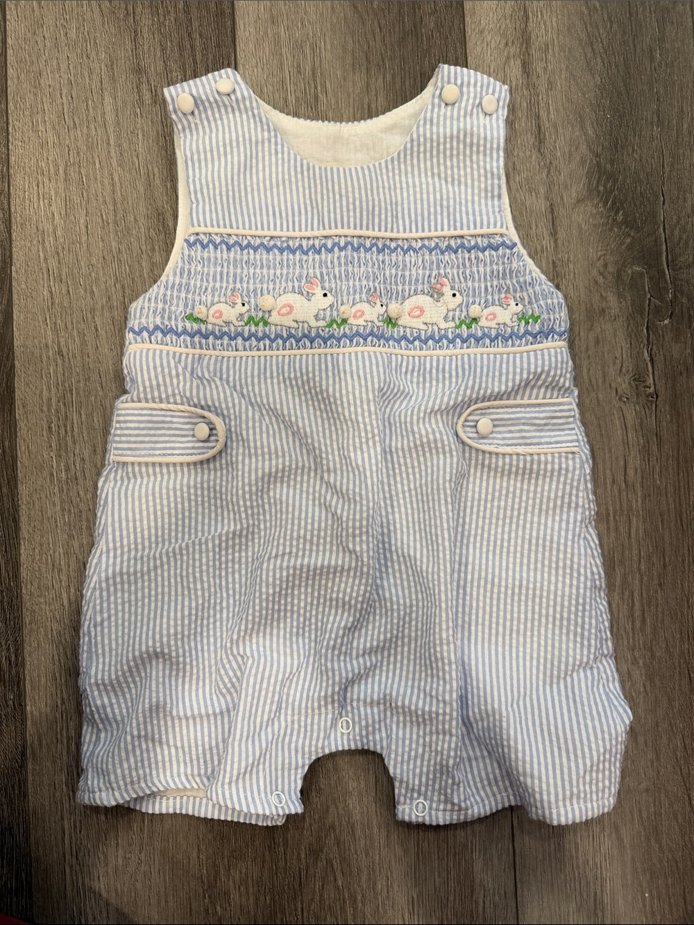 Lil Cactus Baby Easter Short Overalls